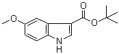 structure of CAS# 1033265-55-2, 5-Methoxy-1H-indole-3-carboxylic acid tert-butyl ester