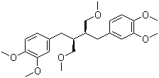 结构式 CAS# 10351-88-9, 1,1'-[(2S,3S)-2,3-双(甲氧基甲基)-1,4-丁二基]双[3,4-二甲氧基苯]