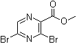 结构式 CAS# 1035818-91-7, 3,5-二溴-2-吡嗪羧酸甲酯