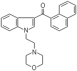 structure of CAS# 103610-04-4, [1-[2-(4-Morpholinyl)ethyl]-1H-indol-3-yl]-1-naphthalenylmethanone