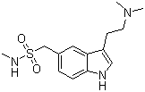 structure of CAS# 103628-46-2, Sumatriptan;1-[3-(2-Dimethylaminoethyl)-1H-indol-5-yl]-N-methyl-methanesulfonamide