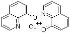 structure of CAS# 10380-28-6, Copper quinolate;Cupric 8-hydroxyquinolate; 8-Hydroxyquinoline copper complex; Bis(8-quinolinolato)copper; Oxine-copper