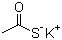structure of CAS# 10387-40-3, Potassium thioacetate;Mercaptoacetic acid potassium salt; Ethanethioic acid potassium salt; Thiolacetic acid potassium salt