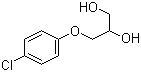 结构式 CAS# 104-29-0, 氯苯甘醚; 3-对氯苯氧基-1,2-丙二醇