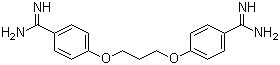结构式 CAS# 104-32-5, 普罗帕脒; 丙烷脒; 丙氧苯脒; 4,4'-(1,3-丙二氧基)二苯甲脒