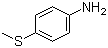structure of CAS# 104-96-1, 4-(Methylmercapto)aniline;4-(Methylthio)aniline
