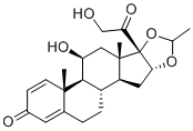 structure of CAS# 1040085-98-0, Budesonide EP Impurity B;(1S,2S,4R,8S,9S,11S,12S,13R)-11-hydroxy-8-(2-hydroxyacetyl)-6,9,13-trimethyl-5,7-dioxapentacyclo[10.8.0.02,9.04,8.013,18]icosa-14,17-dien-16-one