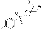 结构式 CAS# 1041026-61-2, 3,3-二(溴甲基)-1-(4-甲苯基磺酰基)吖丁啶