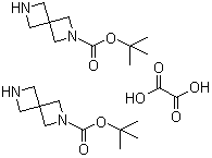 structure of CAS# 1041026-71-4, tert-Butyl 2,6-diazaspiro[3,3]heptane-2-carboxylate hemioxalate;2,6-Diazaspiro[3.3]heptane-2-carboxylic acid 1,1-dimethylethyl ester ethanedioate