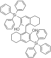 structure of CAS# 1041186-22-4, (1R)-5,5',6,6',7,7',8,8'-Octahydro-3,3'-bis(triphenylsilyl)[1,1'-binaphthalene]-2,2'-diol