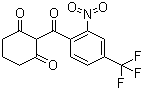 structure of CAS# 104206-65-7, Nitisinone;2-(2-Nitro-4-trifluoromethylbenzoyl)-1,3-cyclohexanedione