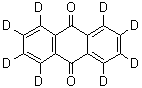 结构式 CAS# 10439-39-1, 9,10-蒽醌-d<sub>8</sub>