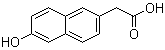 结构式 CAS# 10441-46-0, 6-羟基-2-萘乙酸