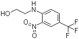 结构式 CAS# 10442-83-8, 染料黄 13; 4-(2-羟乙基氨基)-3-硝基三氟甲苯