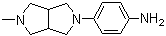 structure of CAS# 1044764-14-8, 4-(Hexahydro-5-methylpyrrolo[3,4-c]pyrrol-2(1H)-yl)benzenamine