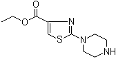 structure of CAS# 104481-24-5, 2-(1-Piperazinyl)-4-thiazolecarboxylic acid ethyl ester