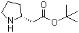 结构式 CAS# 104553-43-7, (S)-吡咯烷-2-乙酸叔丁酯