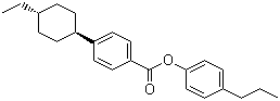 结构式 CAS# 104633-43-4, 反式-4-(4-乙基环己基)苯甲酸对丙基苯酚酯