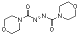 structure of CAS# 10465-82-4, 4,4'-(Azodicarbonyl)bismorpholine;NSC 356022