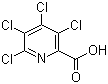 结构式 CAS# 10469-09-7, 四氯吡啶甲酸; 3,4,5,6-四氯吡啶-2-羧酸