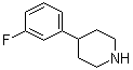 structure of CAS# 104774-88-1, 4-(3-Fluorophenyl)piperidine