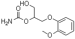 3-(2-Methoxyphenoxy)-1,2-propanediol 2-carbamate molecular structure (CAS 10488-39-8)
