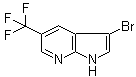 structure of CAS# 1048914-10-8, 3-Bromo-5-(trifluoromethyl)-1H-pyrrolo[2,3-b]pyridine