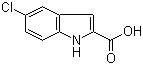 结构式 CAS# 10517-21-2, 5-氯吲哚-2-羧酸