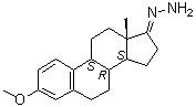 3-甲氧基雌甾-1,3,5(10)-三烯-17-酮腙分子结构 (CAS 105663-60-3)