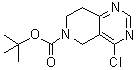 4-氯-7,8-二氢吡啶并[4,3-d]嘧啶-6(5H)-羧酸叔丁酯分子结构 (CAS 1056934-87-2)