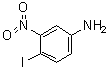 结构式 CAS# 105752-04-3, 4-碘-3-硝基苯胺