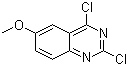 结构式 CAS# 105763-77-7, 2,4-二氯-6-甲氧基喹唑啉