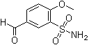 结构式 CAS# 105764-07-6, 5-甲酰基-2-甲氧基苯磺酰胺