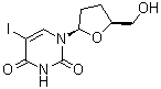 structure of CAS# 105784-83-6, 5-Iodo-2',3'-dideoxyuridine;2',3'-Dideoxy-5-iodouridine