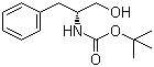 结构式 CAS# 106454-69-7, N-Boc-D-苯丙氨醇; (R)-(+)-2-叔丁氧羰基氨基-3-苯基-1-丙醇