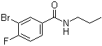 结构式 CAS# 1065074-04-5, 3-溴-4-氟-N-丙基苯甲酰胺