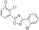 结构式 CAS# 1065074-34-1, 3-(2-溴苯基)-5-(2,3-二氯苯基)-1,2,4-恶二唑