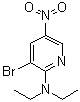 structure of CAS# 1065074-82-9, 3-Bromo-N,N-diethyl-5-nitro-2-pyridinamine