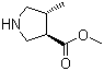 (3R,4R)-rel-Methyl 4-methylpyrrolidine-3-carboxylate molecular structure (CAS 1065331-03-4)