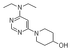 结构式 CAS# 1065484-22-1, 1-[6-(二乙基氨基)-4-嘧啶基]-4-哌啶醇