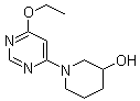 structure of CAS# 1065484-30-1, 1-(6-Ethoxy-4-pyrimidinyl)-3-piperidinol