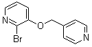 结构式 CAS# 1065484-75-4, 2-溴-3-(4-吡啶基甲氧基)吡啶
