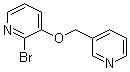 结构式 CAS# 1065484-76-5, 2-溴-3-(3-吡啶基甲氧基)吡啶