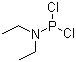 N,N-Diethyldichlorophosphoramidite molecular structure (CAS 1069-08-5)
