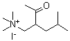 (2-乙酰基-4-甲基戊基)三甲基碘化铵分子结构 (CAS 1069-62-1)