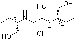 structure of CAS# 1070-11-7, Ethambutol dihydrochloride ;2,2'-(1,2-Ethanediyldiimino)bis-1-butanol dihydrochloride; [S-(R*,R*)]-2,2'-(Ethylenediimino)dibutan-1-ol dihydrochloride