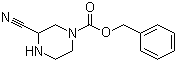 结构式 CAS# 1071827-03-6, 3-氰基-1-哌嗪甲酸苯甲酯