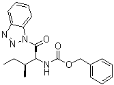 structure of CAS# 1072442-07-9, N-[(1S,2S)-1-(1H-Benzotriazol-1-ylcarbonyl)-2-methylbutyl]-carbamic acid phenylmethyl ester