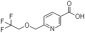 结构式 CAS# 1072855-75-4, 6-[(2,2,2-三氟乙氧基)甲基]烟酸