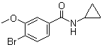 structure of CAS# 1072944-35-4, 4-Bromo-N-cyclopropyl-3-methoxybenzamide
